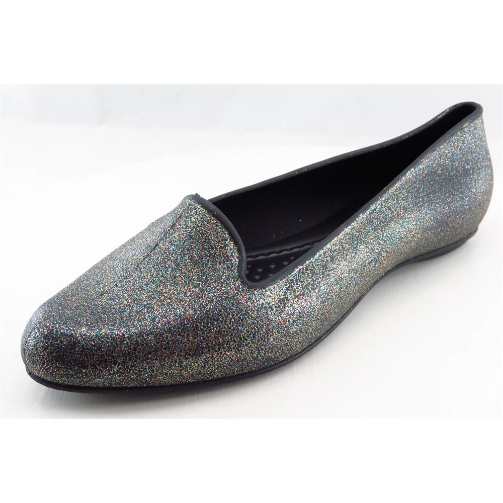 Boaonda Loafers Silver‎ Synthetic Women Shoes Size 7 Medium